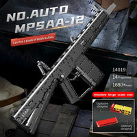 Thumbnail for Building Blocks MOC Motorized MPSAA - 12 Assault Rifle Bricks Toy 14019 - 7