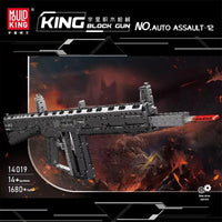 Thumbnail for Building Blocks MOC Motorized MPSAA - 12 Assault Rifle Bricks Toy 14019 - 2