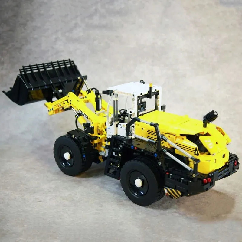 Building Blocks MOC Motorized Pneumatic loader Excavator Truck Bricks Toys - 12