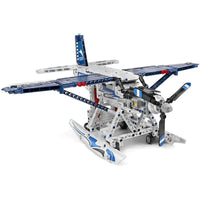 Thumbnail for Building Blocks MOC Motorized RC Amphibious Fire Plane Bricks Toy 15014 - 2