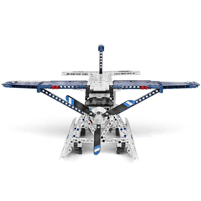 Building Blocks MOC Motorized RC Amphibious Fire Plane Bricks Toy 15014 - 3