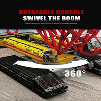 Thumbnail for Building Blocks MOC Motorized RC LR13000 Crawler Crane Bricks Toy - 9