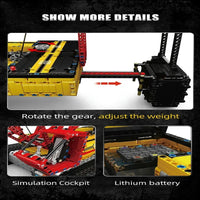 Thumbnail for Building Blocks MOC Motorized RC LR13000 Crawler Crane Bricks Toy - 10