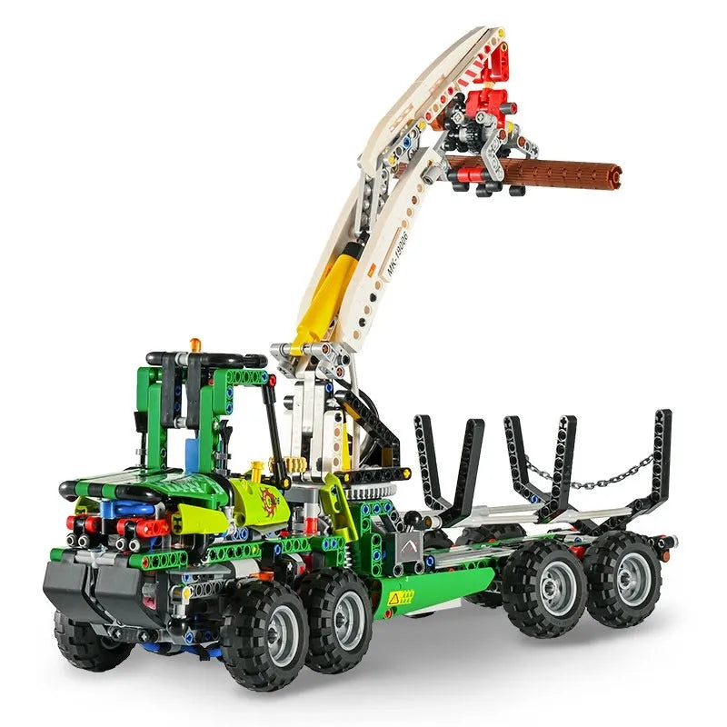 Building Blocks MOC Motorized RC Pneumatic Forest Machine Bricks Toys - 4