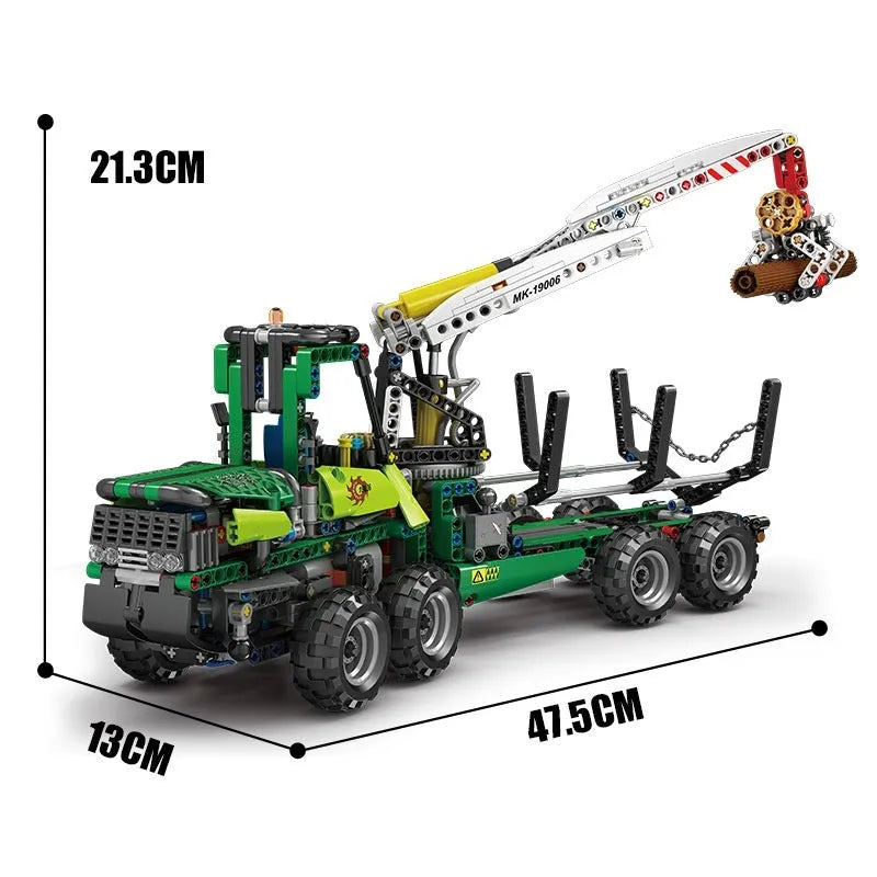 Building Blocks MOC Motorized RC Pneumatic Forest Machine Bricks Toys - 6