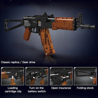 Thumbnail for Building Blocks MOC Motorized Weapon AK47 Assault Rifle Bricks Toy 14020 - 7