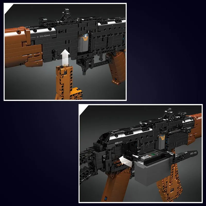 Building Blocks MOC Motorized Weapon AK47 Assault Rifle Bricks Toy 14020 - 5
