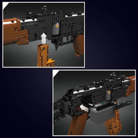 Thumbnail for Building Blocks MOC Motorized Weapon AK47 Assault Rifle Bricks Toy 14020 - 5