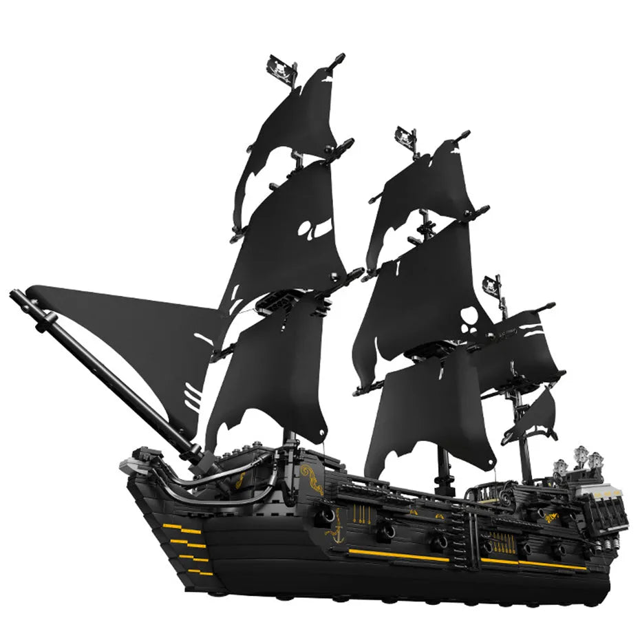 Building Blocks MOC Pirates Of Caribbean Black Pearl Ship Bricks Toy - 1