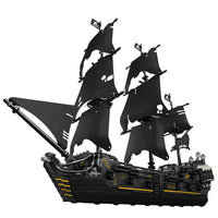 Thumbnail for Building Blocks MOC Pirates Of Caribbean Black Pearl Ship Bricks Toy - 1
