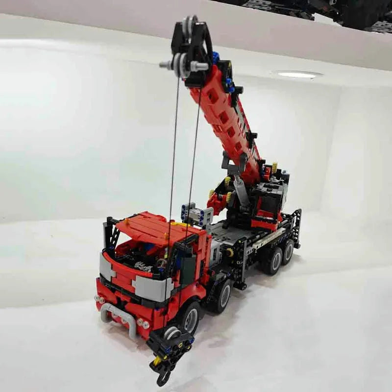 Building Blocks MOC RC All Terrain Piling Platform Crane Truck Bricks Toy 17003 - 12