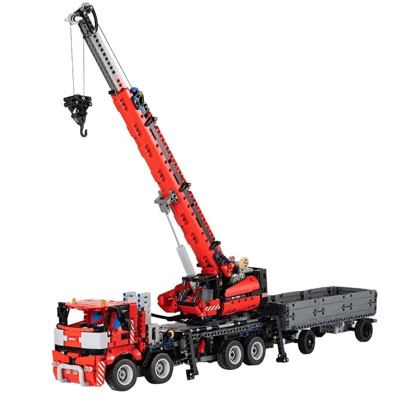Building Blocks MOC RC All Terrain Piling Platform Crane Truck Bricks Toy 17003 - 5