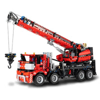 Thumbnail for Building Blocks MOC RC All Terrain Piling Platform Crane Truck Bricks Toy 17003 - 2