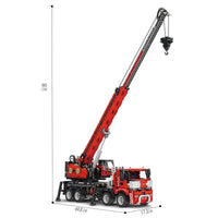 Thumbnail for Building Blocks MOC RC All Terrain Piling Platform Crane Truck Bricks Toy 17003 - 9