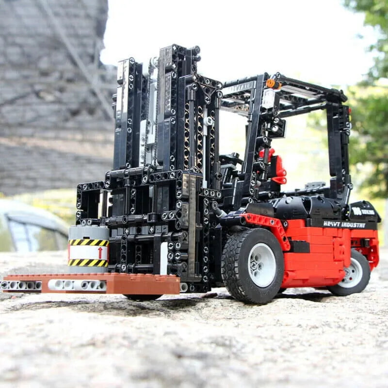 Building Blocks MOC RC APP City Forklift Truck Loader Bricks Toy 13106 - 12