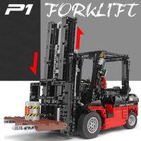 Thumbnail for Building Blocks MOC RC APP City Forklift Truck Loader Bricks Toy 13106 - 4