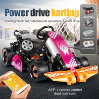 Thumbnail for Building Blocks MOC RC APP Go - Kart Racing Karting Car Bricks Toy 18026 - 2