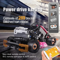Thumbnail for Building Blocks MOC RC APP Go-Kart Racing Karting Car Bricks Toy 18026 - 4