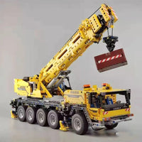 Thumbnail for Building Blocks MOC RC APP Heavy Mobile Lift Crane Trucks Bricks Kids Toys - 9