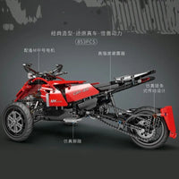 Thumbnail for Building Blocks MOC RC APP Monster Spider Motorcycle Bricks Toy 23010 Construction Set Toys - 5