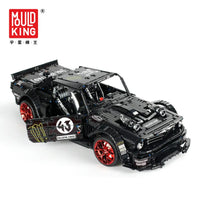 Thumbnail for Building Blocks MOC RC Classic Mustang Hoonicorn V2 Sports Car Bricks Toy 13108 - 11