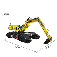 Thumbnail for Building Blocks MOC RC Crawler All Terrain Truck Excavator Bricks Toy 17018 - 8