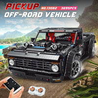 Thumbnail for Building Blocks MOC RC F-150 Hoonitruck Off-Road Pickup Truck Bricks Toy 13082 - 3