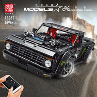 Thumbnail for Building Blocks MOC RC F-150 Hoonitruck Off-Road Pickup Truck Bricks Toy 13082 - 10