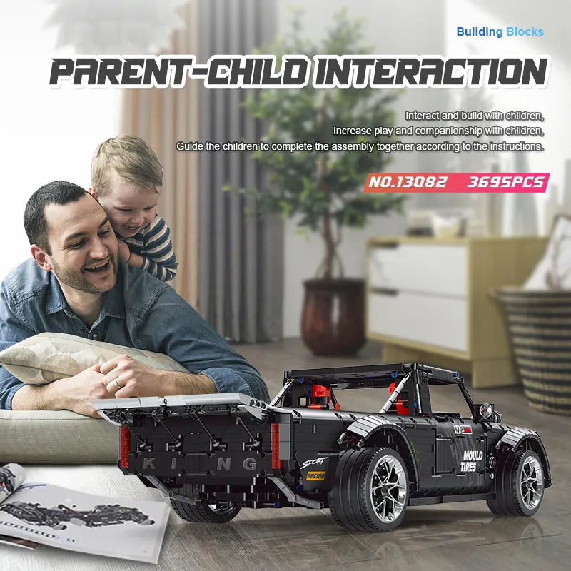 Building Blocks MOC RC F-150 Hoonitruck Off-Road Pickup Truck Bricks Toy 13082 - 5