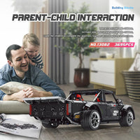 Thumbnail for Building Blocks MOC RC F-150 Hoonitruck Off-Road Pickup Truck Bricks Toy 13082 - 5