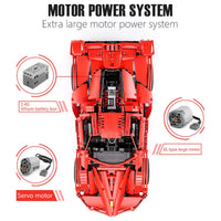 Thumbnail for Building Blocks MOC RC Ferrari FXX Sports Racing Car Bricks Toys 13085 - 11