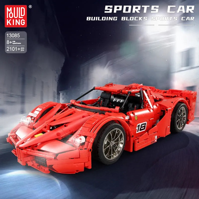 Building Blocks MOC RC Ferrari FXX Sports Racing Car Bricks Toys 13085 - 4