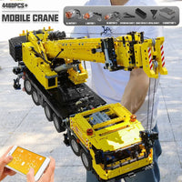 Thumbnail for Building Blocks MOC RC GMK Heavy Mobile Crane Truck Bricks Toy 17013H - 12