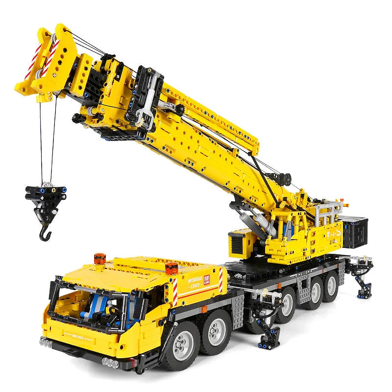 Building Blocks MOC RC GMK Heavy Mobile Crane Truck Bricks Toy 17013H - 6