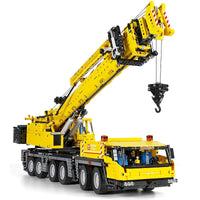 Thumbnail for Building Blocks MOC RC GMK Heavy Mobile Crane Truck Bricks Toy 17013H - 5