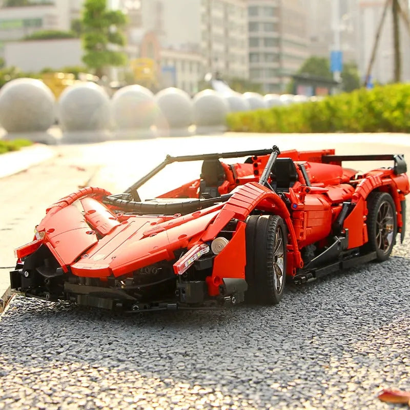 Building Blocks MOC RC Lambo Roadster 13079 Super Racing Car Bricks Toys - 16