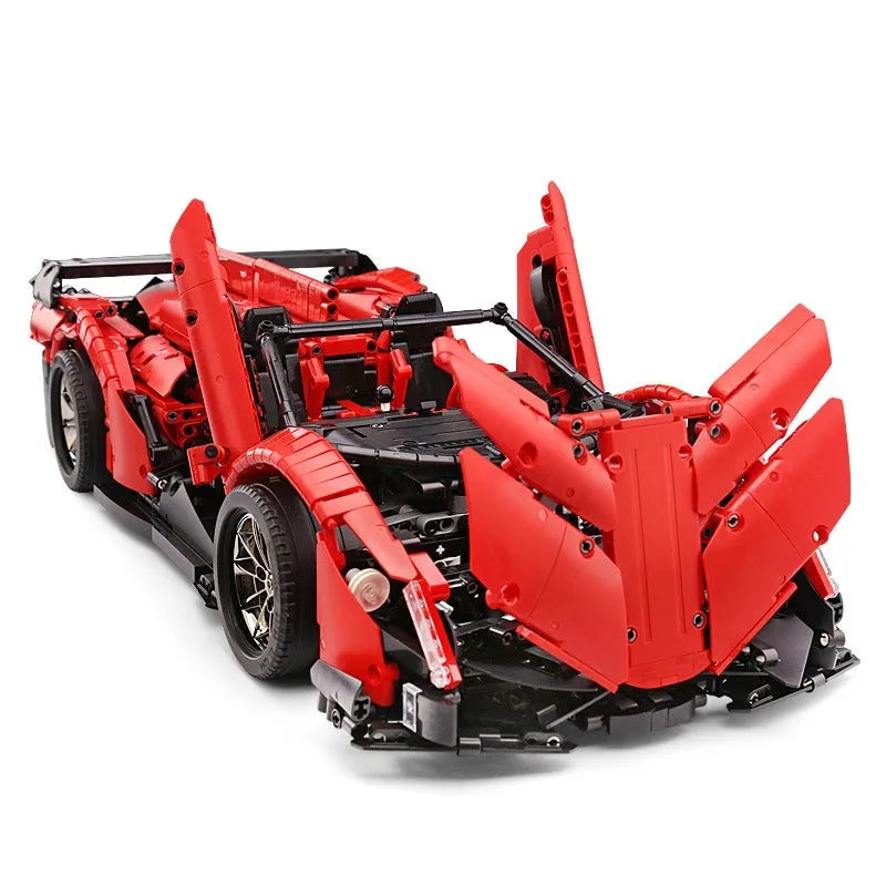 Building Blocks MOC RC Lambo Roadster 13079 Super Racing Car Bricks Toys - 4