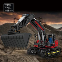Thumbnail for Building Blocks MOC RC Link Belt 250 Excavator Truck Bricks Toy 17033 - 8