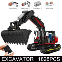 Thumbnail for Building Blocks MOC RC Link Belt 250 Excavator Truck Bricks Toy 17033 - 1