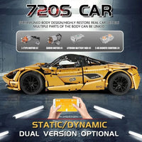 Thumbnail for Building Blocks MOC RC McLaren 720S Racing Super Car Bricks Toy 13145S Construction Set Toys - 3