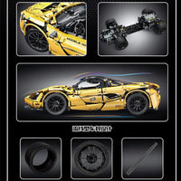Thumbnail for Building Blocks MOC RC McLaren 720S Racing Super Car Bricks Toy 13145S - 18