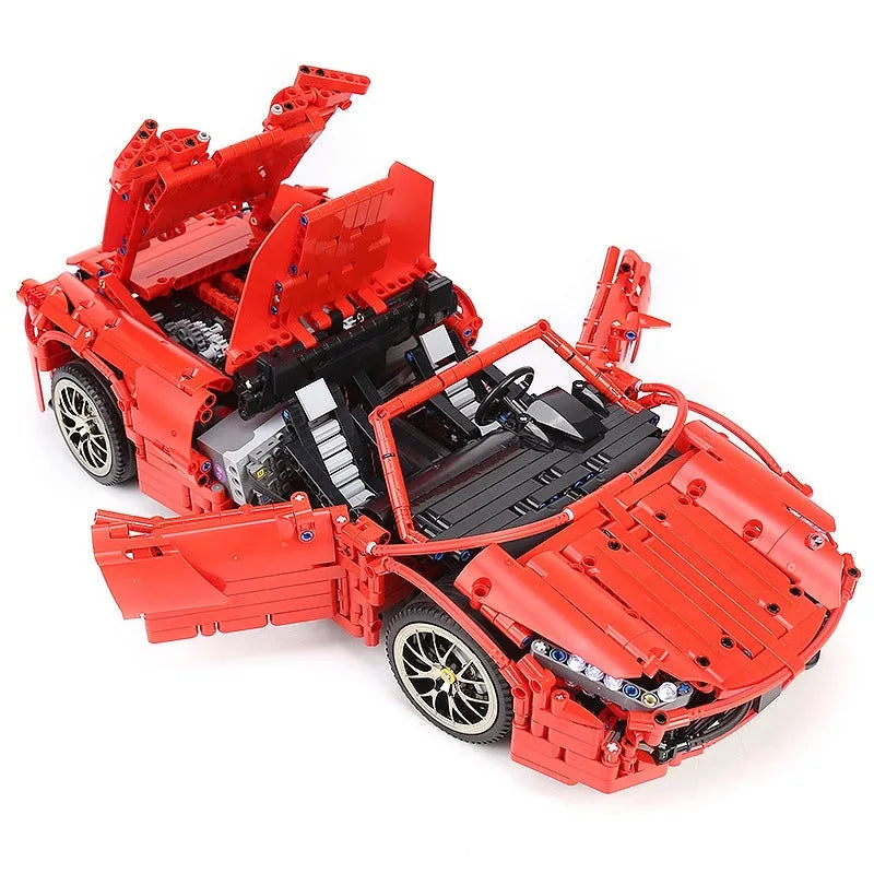 Building Blocks MOC RC Motorized 488 Red Spider Racing Car Bricks Toy 13048 - 8