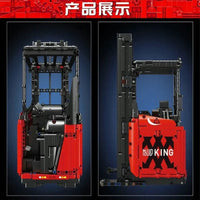 Thumbnail for Building Blocks MOC RC Motorized APP Reach Shelf Forklift Truck Bricks Toys Construction Set Toys - 7