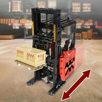 Thumbnail for Building Blocks MOC RC Motorized APP Reach Shelf Forklift Truck Bricks Toys Construction Set Toys - 11