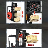 Thumbnail for Building Blocks MOC RC Motorized APP Reach Shelf Forklift Truck Bricks Toys Construction Set Toys - 4