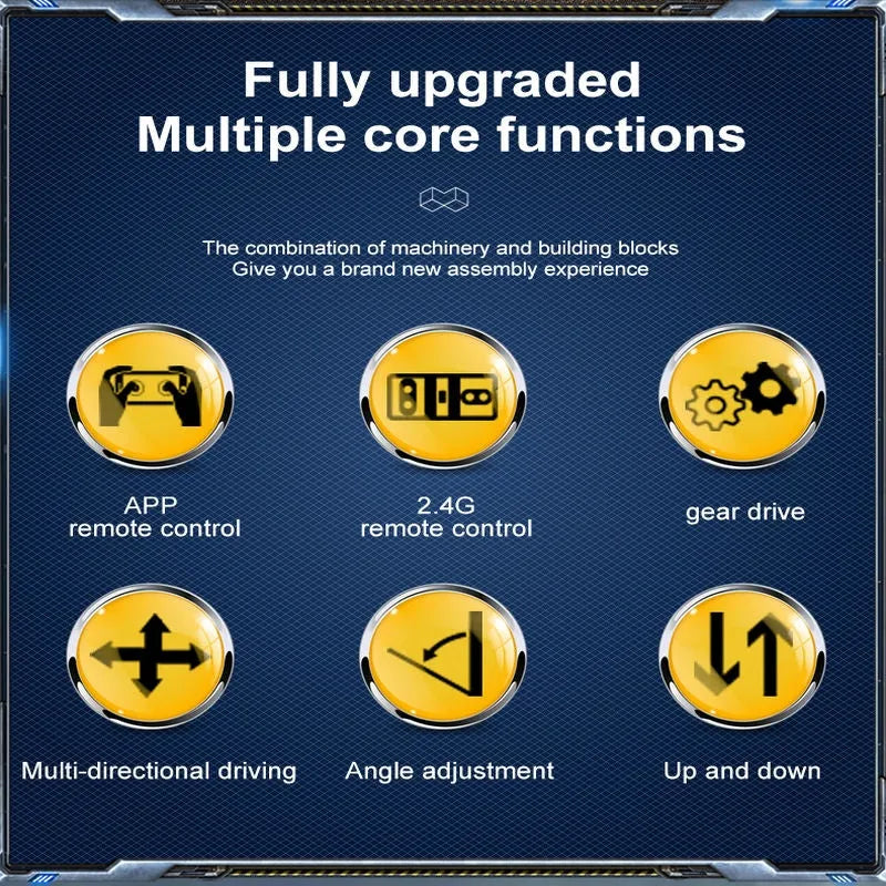 MOC RC Motorized Bucket Wheel Excavator Bricks Toy 17006
