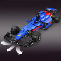 Thumbnail for Building Blocks MOC RC Motorized F1 Red Furious Racing Car Bricks Toy 18024A - 8