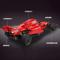 Thumbnail for Building Blocks MOC RC Motorized F1 Red Furious Racing Car Bricks Toy 18024A - 9