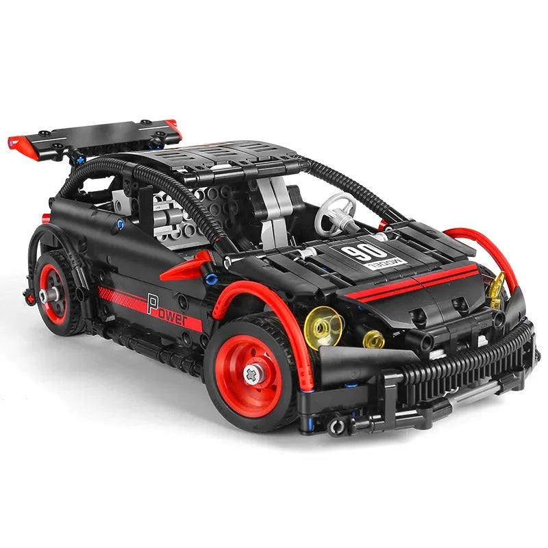 Building Blocks MOC RC Motorized Hatchback Type R Racing Car Bricks Toy 18013 - 6