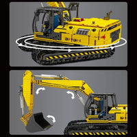 Thumbnail for Building Blocks MOC RC Motorized Link Belt 250 Excavator Bricks Toys 17032 Construction Set Toys - 8